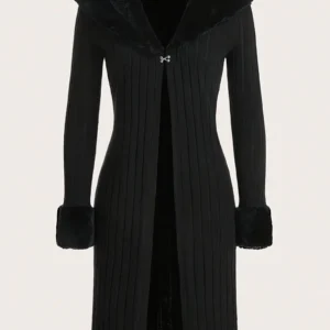 Long Sleeve Polyester Blouse With Ruffled Neckline