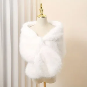 Elegant Faux Fur Shawl