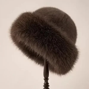 Chic Faux Fur Bucket Hat