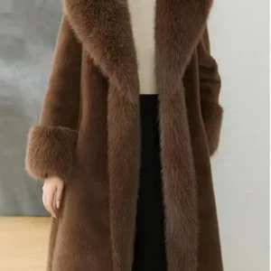 Faux Fur Open Front Fuzzy Coat